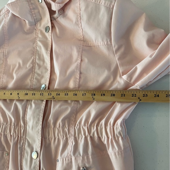 MACKINTOSH New England Rain Windbreaker Nautical Coat Jacket Pink Petit XL - Picture 12 of 16